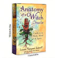 Anatomy Of A Witch Oracle Cards Tarot Cards Party Board Game Fate Card Fortune Telling Game, For Halloween - Apricot - View 3