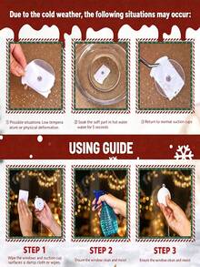 Christmas Bell Shaped Suction Cup LED Window Light, Warm Ambient String Light, Battery‑Powered Suction Hanging Lamp, Home Window Glass Decorative Light For Xmas Party Decoration - Suction Cup Lamp - View 5