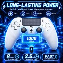 A Wireless Controller Compatible With The P5, P5 Slim, P5 Pro, PC, Featuring A Hall-Effect Joystick, Dual Vibration Motors, A Six-Axis Gyroscope, Macro Programming, Turbo Mode, 1000mAh Battery, Built-In Speaker, Microphone, 3.5mm Headphone Jack. - View 10