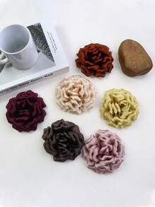Holiday Wedding Season Men's And Women's Formal Suit Accessories Brooch Popular Versatile Solid Color Brooch Bag Belt Pin - Rose - View 2