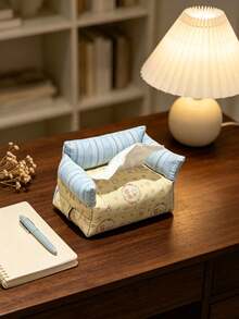1 Buah Penutup Kotak Tisu Berbentuk Sofa dengan Motif Bunga, Tempat Tisu Dekoratif Berbentuk Persegi dari Kain Gaya Vintage, Untuk Meja, Kamar Tidur, Ruang Tamu, Dekorasi Rumah Sehari-hari - MultiWarna - View 8