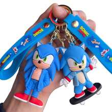 Hasbro Gantungan Kunci Kartun Sonic, Liontin Gantungan Kunci Sonic The Hedgehog, Gantungan Kunci Mobil, Hadiah Kecil (1 Model Acak) - Gantungan kunci - View 8