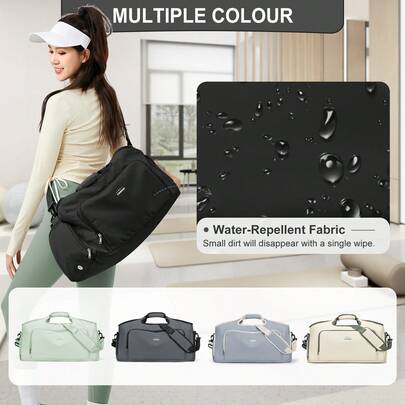 Fashionable Minimalist Luggage Bag, Shoulder Bag, Handbag, Sports Bag, Crossbody Bag, High-Quality Durable Nylon Sports Tote/Gym Bag, Unisex Casual Overnight Bag, With Handles And Shoulder Strap, Large Capacity Extra Large Bag With Shoe Compartment, Functional Portable Hospital Bag (Suitable For Childbirth), Travel, Outdoor, Hiking, Camping Travel Bag, Multiple Colors Available