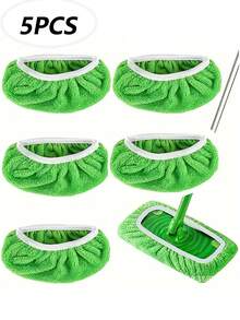 Super Absorbent Reusable Mop Cloth, Dry & Wet Flat Mop Pad, Washable Mop Pad, Suitable For Hardwood Floor Cleaning: Durable, Dry & Wet Use, Mop Head Not Included, High Absorbency Material, Cleaning Supplies, Home Essentials - Multiple Styles - View 14