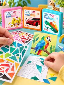1 buah, Stiker Puzzle Pencocokan Angka, Stiker Kreatif Buku Tenang, Set Kolase Hewan Laut Buatan Tangan, Gambar Kaya Penyu Laut, Ikan, Burung, Stiker Tahan Air dan Tahan Kotoran, Desain Potong Mudah Dikupas Tanpa Merusak Kertas Belakang, Susun Sesuai Angka, Mengembangkan Konsentrasi dan Pemahaman Geometris, Cocok untuk Interaksi Orang Tua-Anak, Kerajinan Meja, Kelas Pendidikan Dini, Anak-anak yang Menyukai Hewan Kecil, Bahan Kreasi Seni DIY, Stiker Kolase Angka Hewan Poligon - MultiWarna - View 5
