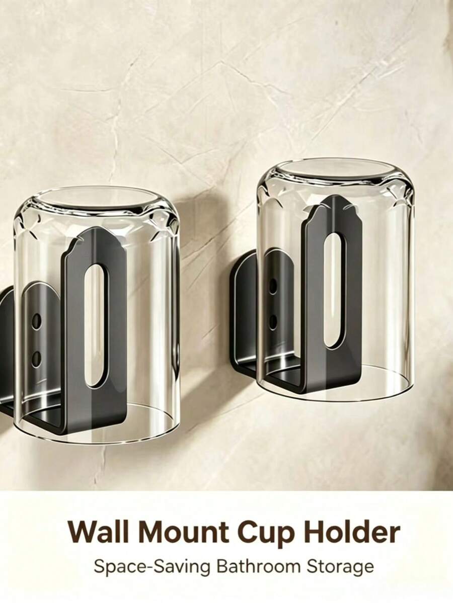 2-8pcs Self-Adhesive Carbon Steel Wall Hooks, Heavy Duty Rust-Proof Multi-Function Kitchen Storage Rack, Space-Saving Cutting Board Pot Lid Sponge Kitchen Utensil Holder, Suitable For Home Apartment Kitchen Bathroom Practical Wall Storage - View 1