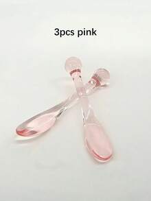 10pcs/8pcs/4pcs/2pcs Makeup Spatula Cream Mask Mixing Spoon DIY Beauty Tool Absorption Roller Facial Makeup Applicator - Clear - View 10