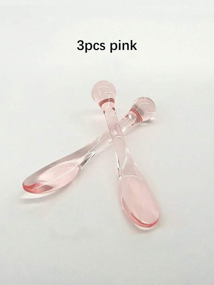 10件/8件/4件/2件 化妝刮板 奶油面膜攪拌匙 DIY美容工具 吸收滾輪式臉部化妝塗抹器 - 無色 - 查看 10