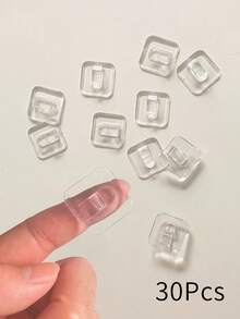 10/20/30pcs Mini Light Hooks With Adhesive Strips Indoor String Light Clips | Transparent Small Non-Damaging Plastic Wall Hooks For Hanging Decor - Fairy Mini Christmas Light Line Hooks Clips For Decoration - View 9