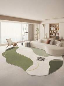 Thickened Living Room Carpet, Asymmetrical Casual Rug, Plush Soft Non-Slip Mat, Entryway Carpet, Multi-Functional Decorative Mat - Multicolor - View 1