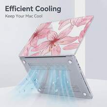 1-Piece Clear Crystal Shockproof Protective Case For MacBook/Matebook,Full Transparent Hard PC Cover With Cooling Vents,Snug Fit Laptop Shell,Compatible With 13 Neo/13.3 Air/13.3 Pro/13.6Air/14.2 Pro/15Air/16.2Pro/D16/14 Ultra - View 5