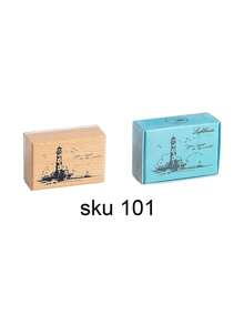 1 Buah Stempel Kayu Bermotif Vintage, Dengan Desain Bunga, Rumah, dan Rambu Jalan, Untuk Buku Panduan DIY, Dekorasi Scrapbooking, Atau Sebagai Hadiah untuk Teman - Sepotong Tunggal - View 17