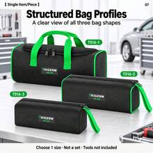 TKIGZNW A016 Compact Hardware Storage Bag,1Pc,Oxford Cloth Hand‑Carry Pouch For Carpenter House Inspector DIY Home Renovation Repair - Black - View 7