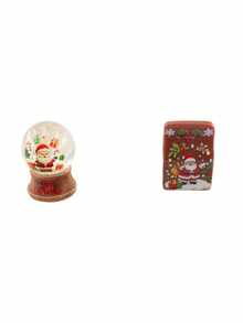 Winter Christmas Theme Miniature Decor, Mini Christmas Reindeer Crystal Ball + Mini Gift Box Resin Ornament, Suitable For Micro Scene Arrangement, Home Decor, Car Interior, Party Decoration, As A Small Gift - Christmas - View 18