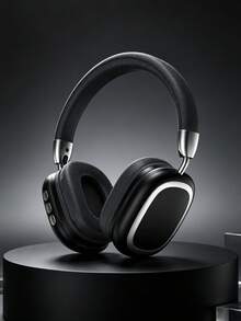 Gerripuer New Over-Ear Wireless Headphones, HIFI High-Definition Call, Comfortable, MP3 Music, Universal For Phones, Type-C, Foldable, Rotatable, Telescopic, ABS Plastic With Metal Texture, High-End Business Gift Wireless Earphones - Black - View 3