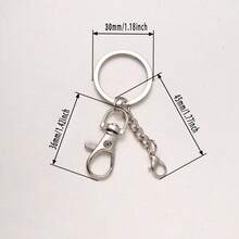 Versatile Bag Charm Clasp | 4-Section Metal Chain, Key Accessory, Leather Goods & Bags Rotating Hook Clasp, Bag Accessory - Multicolor - View 2