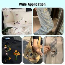 DIY Embroidery Stabilizer, A4 Size Self-Adhesive Water Soluble Non-Woven Auxiliary ,Deep-Sea Fish Design, For Beginner's To Use In Embroidery Projects - 21x29.7cm/8.26x11.7in - View 11