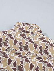 Acelitt Autumn/Winter Casual Stand Collar Cow Print Down Jacket, Lightweight Padded Coat, Suitable For Daily Streetwear - Multicolor - View 6