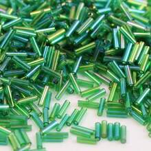 50g≈1000顆 1.7x7mm 薄玻璃管珠，多色，散珠，適用於手工DIY珠寶、配件和裝飾 - 管珠 - 查看 25