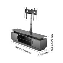 Television Stands & Entertainment Centers - Black - View 11