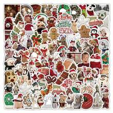 somoving 103pcs Christmas Stickers For Fridge, Phone Case, Water Cup, Scene Decoration, PVC Waterproof Stickers, Suitable As Birthday Gift, Party Gift, Christmas Decoration - Multicolor - View 1