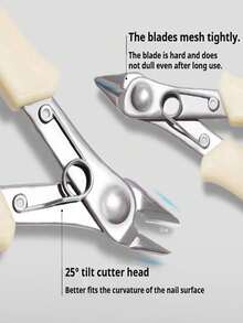 Upgraded Cream White Metal Heavy Duty Nail Rhinestone Remover, Diamond Decoration Scissor Rhinestone Remover, Diamond Decoration Scissor... With Card Packaging, Professional Salon Nail Tools - Multicolor - View 5