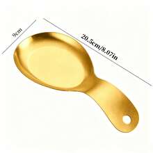 1pc/2pcs Gold Handle Small Tray, Stainless Steel Material Durable And Rust-Resistant, Built-In Hanging Hole For Easy Storage And Placement, Dessert Snack Sauce Serving Plate, Outdoor Picnic Camping Display Item, Suitable For Thanksgiving Family Dinner, Christmas Party, Halloween Afternoon Tea, Easter Snack Arrangement, Kitchen Cooking Food Prep Decorative Plate - Gold - View 10