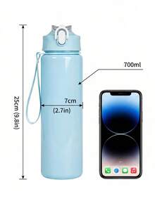 Personalized Custom Name Pattern Water Bottle, Leak-Proof Sports Water Bottle, Graduation/Birthday/Back To School Gift, Gift For Sisters, Classmates, Friends, Suitable For Outdoor Hiking, Cycling, Fitness, Teacher's Day Gift, Thanksgiving Gift - Multicolor - View 9