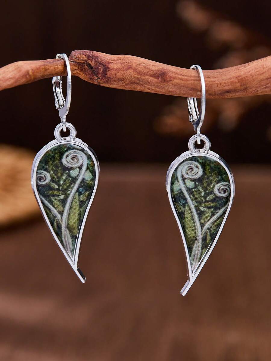 luodee 1 Pair Western Vintage Sticker Ear Cuffs, Bohemian Dangle Earrings For Women, Suitable For All Occasions, Exquisite Gift For Women - Multicolor - View 1