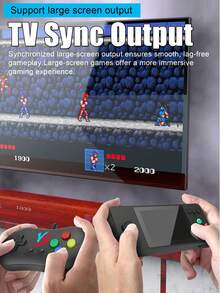 1pc New Handheld Game Console, 3-Inch HD Screen, Built-In 500 Classic Games, Supports TV Connection, 2-Player Multiplayer, Equipped With Classic GBA/FC Arcade Joystick, Perfect Holiday Gift For Boyfriend - View 5
