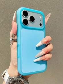 Matte Skin Feel Jelly Soft Phone Case Compatible With IPhone 18 Pro Max 18Pro 17 Promax 17Pro 17 16 15 14 13 Pro Max Ultra-Thin Liquid Silicone Protective Shockproof Back Cover - Blue - View 3