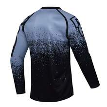 TELEYI Men's Cycling Jersey, Quick-Dry Breathable Moisture-Wicking Long Sleeve Motorcycle Riding Shirt, Suitable For Off-Road Cycling Sports - Multicolor - View 3