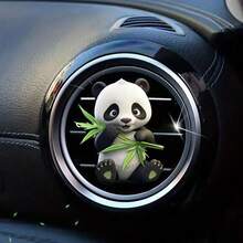 Cute Panda Acrylic Car Air Vent Decor Aromatherapy Clip, Car Air Freshener Vent Ornament - A - View 7