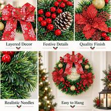 E-Commerce Christmas Christmas Wreath Decorations Window Sto - A - View 6