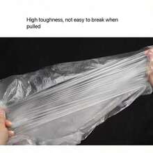 100pcs Disposable Plastic Film Sofa Bed Cover Mattress Protector Sheet For Beauty Salon Massage Bed, Size 80*180 - White - View 7