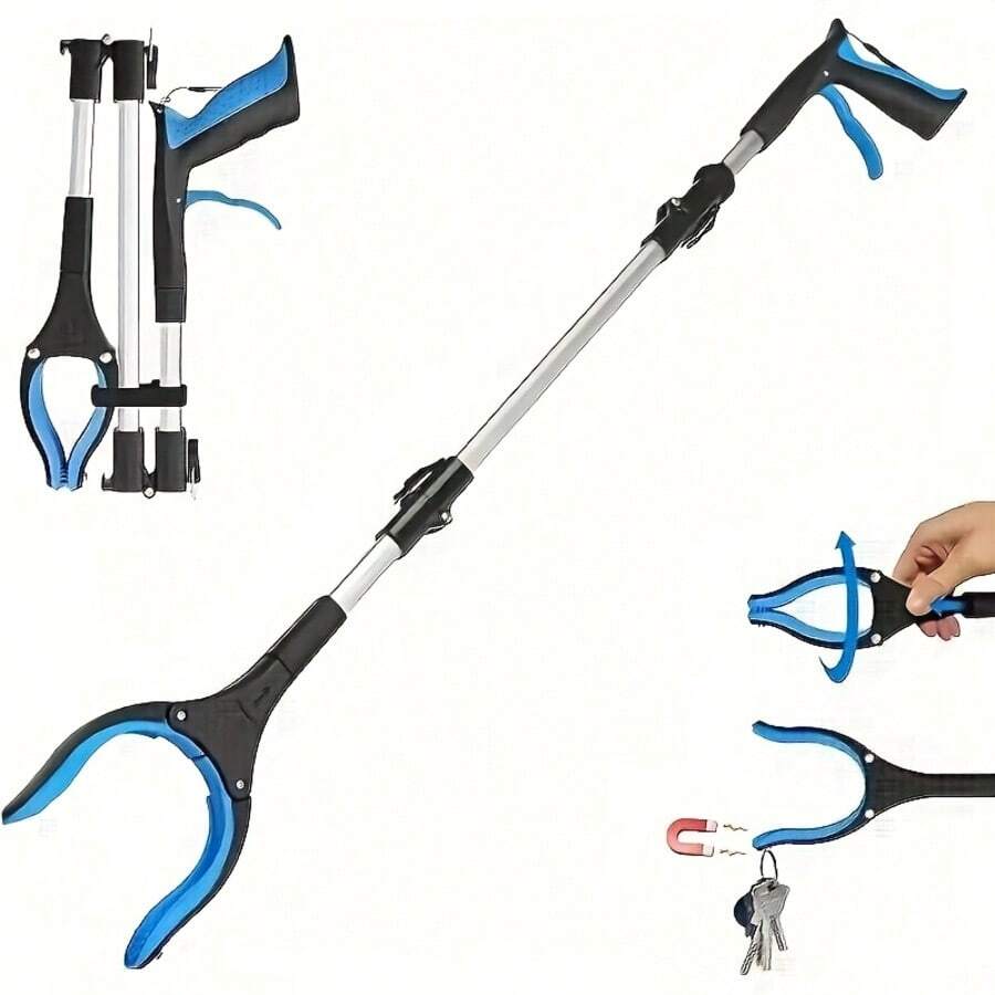 Alat penjepit tugas berat dengan mekanisme pengunci dan cakar anti selip, desain lengan yang diperpanjang; konstruksi paduan aluminium yang kokoh dan plastik yang tahan lama; desain pegangan ergonomis, cocok untuk menjepit, mengangkat, dan skenario kerja lainnya.