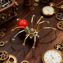 3D Metal Puzzle Mechanical Spider Clockwork Steampunk Precision Handmade Assembly Model Adult Stress Relief DIY Toy Metal Material Desktop Decor Collectible Creative Gift - Multicolor - View 11