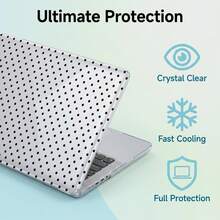 1-Piece Clear Crystal Shockproof Protective Case For MacBook/Matebook,Full Transparent Hard PC Cover With Cooling Vents,Snug Fit Laptop Shell,Compatible With 13 Neo/13.3 Air/13.3 Pro/13.6Air/14.2 Pro/15Air/16.2Pro/D16/14 Ultra - View 3
