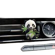 Cute Panda Acrylic Car Air Vent Decor Aromatherapy Clip, Car Air Freshener Vent Ornament - A - View 8