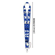 1 Piece Cute Cartoon Lamb Print Lanyard ID Card Holder, Blue Sheep Badge Cover, Neck Strap For Student Office Work, Lovely Gift - Multicolor - View 10