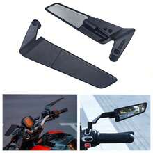 Motorcycle Rearview Mirror Lightweight Aluminum Alloy Winglet Style Mirror Universal Add On Accessory Foldable Design Suitable For Motorcycles And Electric Vehicles - A - View 8