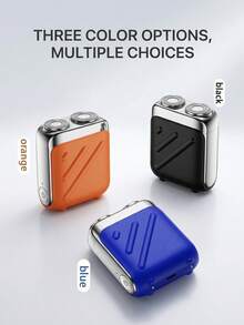 SKYWORTH 1pc Waterproof Wet & Dry Mini Electric Shaver | 60min Fast Charge + 60min Battery Life | Type-C Portable Travel Shaving Razor For Men - Style a - View 2