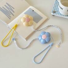 1pc Cute Petal Retractable Tape Measure, ABS Plastic Shell & Soft PVC Measuring Tape, One-Click Auto-Retract, With Lanyard, Portable Mini Size, Suitable For Sewing Enthusiasts, Tailors, Weight Management, Measuring Waist/Hip, Fabric And Clothing DIY Handmade Measurement Tool - Tape Measure 3 - View 7