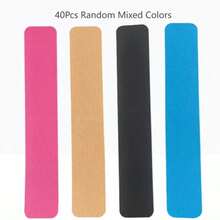 40/30/20/10pcs Pre-Cut Kinesiology Tape, Elastic Muscle Tape, Sports Bandage, Athletic Tape, Random Color - Multicolor - View 10