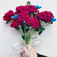 101 Pcs DIY Chenille Stem Set + Video Tutorial– 31 Colors Encrypted Chenille Stems, 30cm Fuzzy Pipe Cleaners – Suitable For Valentine's Day, Party Decoration, Christmas Decor And More– High Quality – Adult Crafts And Commercial Use - Monochrome - View 2
