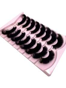 New 8/7 Pairs/Pack Stretchable Thickened Eye Corner Makeup Gift, Suitable For Women And Girls - Black - View 10