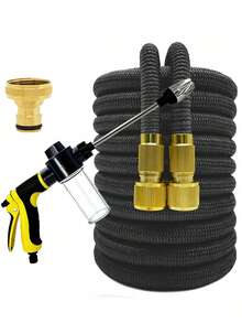 Expandable Magic Hose 25-150ft, High Pressure Car Wash, 7 Spray Functions, Water Gun, Garden Hose, Garden Tools - A - View 1