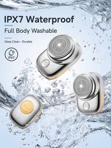 SKYWORTH 1件 IPX7 防水迷你便攜式電動刮鬍刀，溫和刮鬍，小巧易攜帶，可全機水洗 - 元石單頭 - 查看 5
