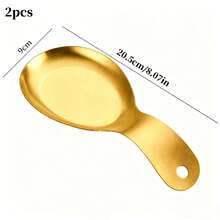 1pc/2pcs Gold Handle Small Tray, Stainless Steel Material Durable And Rust-Resistant, Built-In Hanging Hole For Easy Storage And Placement, Dessert Snack Sauce Serving Plate, Outdoor Picnic Camping Display Item, Suitable For Thanksgiving Family Dinner, Christmas Party, Halloween Afternoon Tea, Easter Snack Arrangement, Kitchen Cooking Food Prep Decorative Plate - Gold - View 11