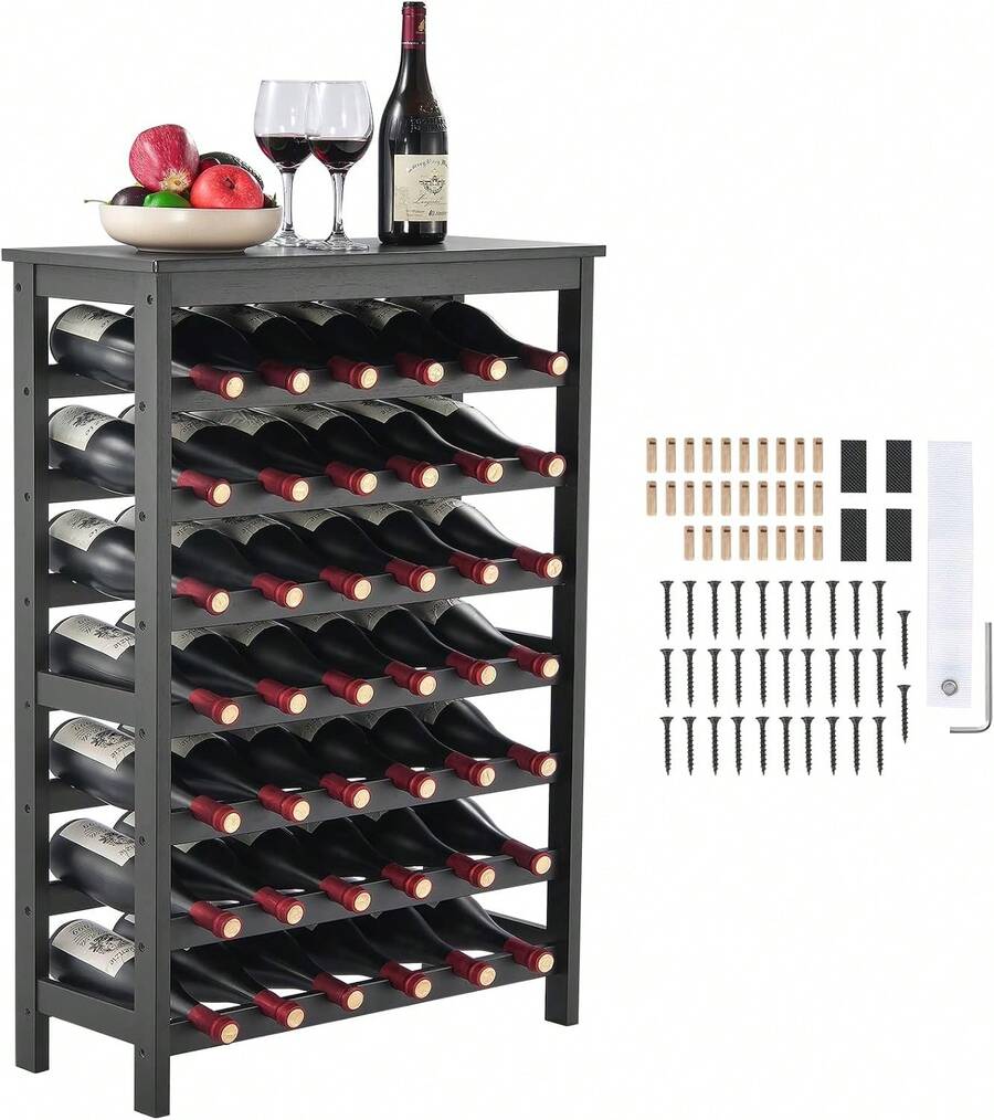 Freestanding Wine Racks & Cabinets - Black - View 1